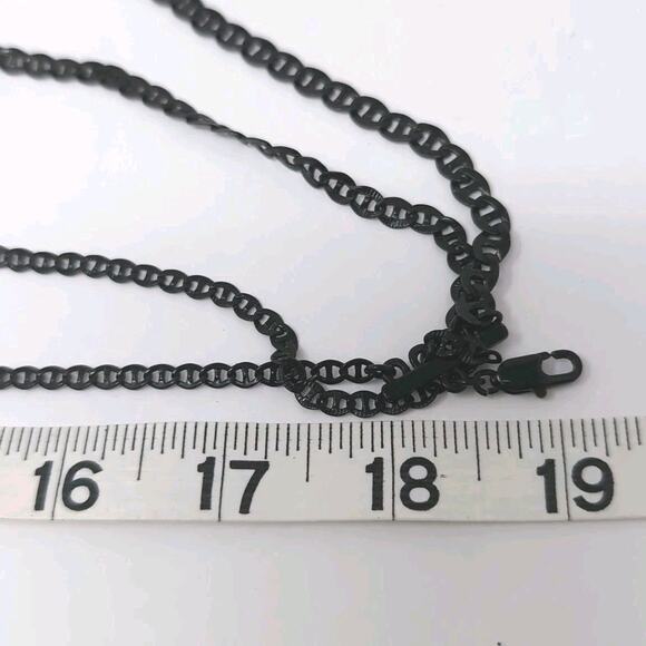 KENNETH COLE Layered Necklace 4 Strand Gunmetal Silver Tone Adjusts 16 - 19 Inch - Picture 5 of 7